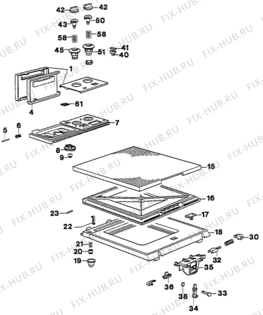 Взрыв-схема стиральной машины Electrolux WH115 - Схема узла W30 Panel,User manual B